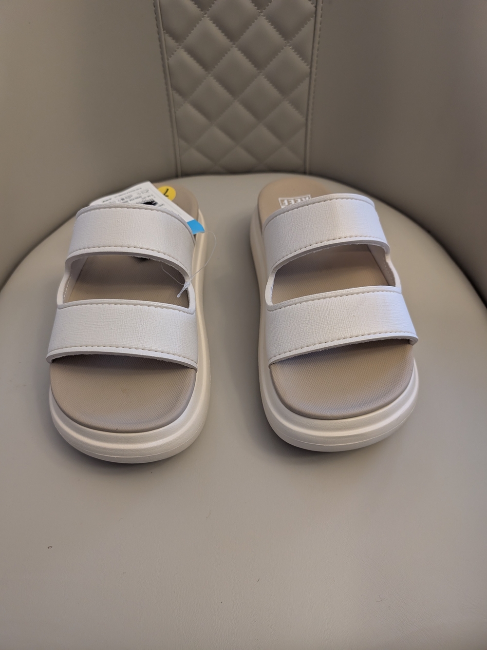 NWT Women's Sz 7 Reef Women's Cushion Bondi 2 Bar Slide Sandals